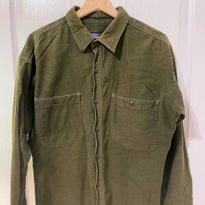 Patagonia Corduroy Button Down Shirt - Green